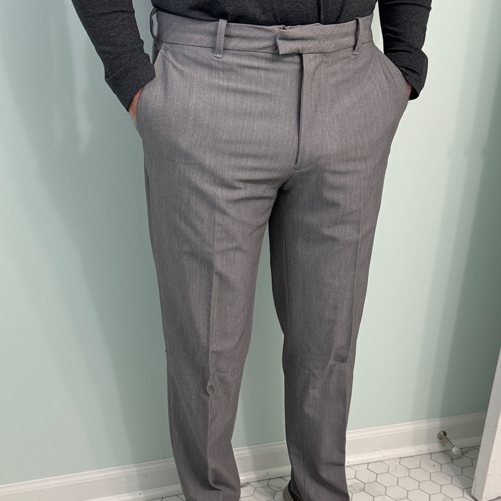 Van Heusen Charcoal Flex Straight Pants